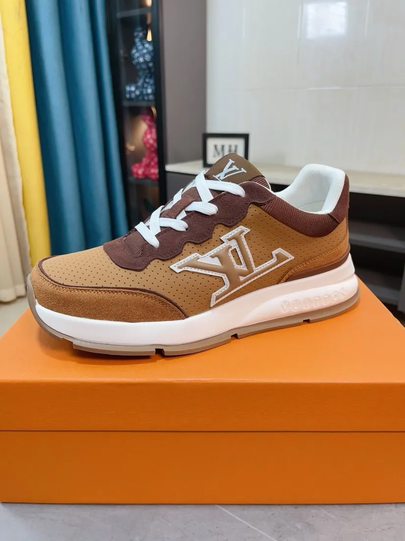 Men's shoes💰438🌹🌹[LV]🌹High-end brand of men's shoes: Official website 1:1 Latest masterpiece: The upper is made of Italian imported first-layer cowhide with special materials➕Full genuine leather lining🔥, making walking more convenient and comfortable! Exclusive new style, stunning work [color]! Create a fashionable personality to set off your uniqueness! A must-have for trendy men! Classic🔥Number: 38-44